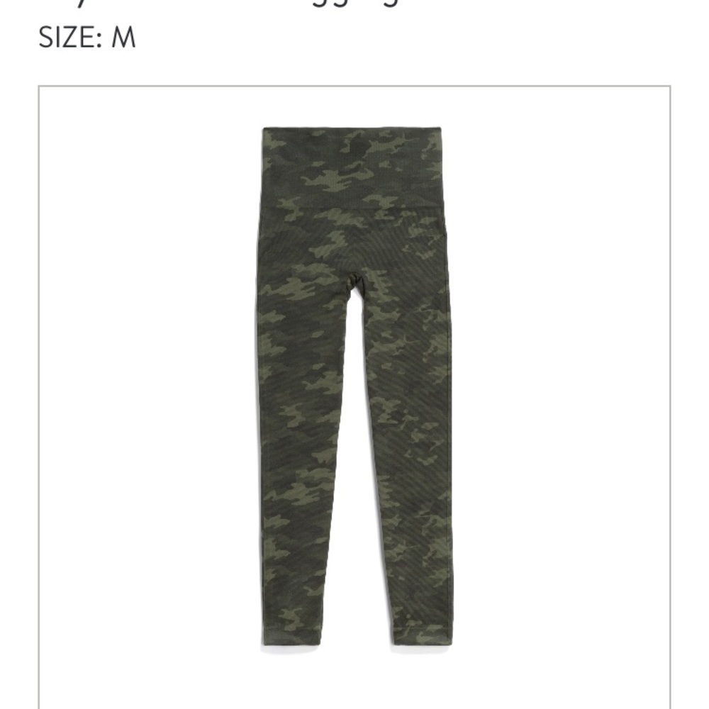 SPANX Green Camo leggings - medium